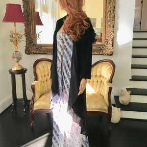 Long Velvet High Low Lightweight Duster - NWOT